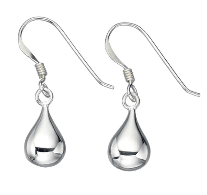 Beginnings Plain Teardrop Drop Earrings