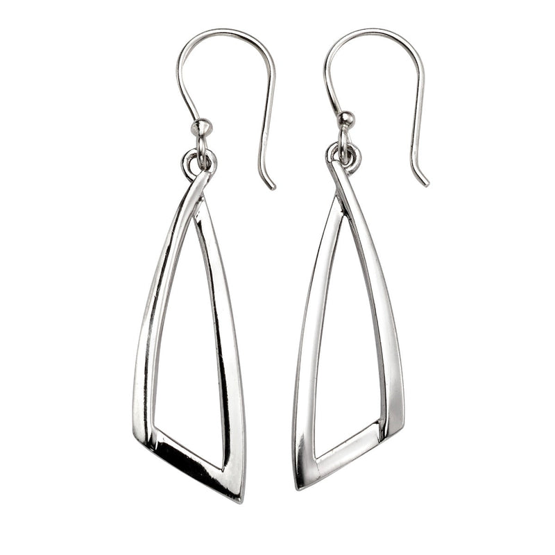 Beginnings Open Abstract Triangle Drop Earrings