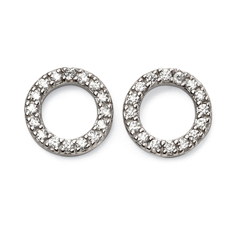 Beginnings Open Circle Earrings with Cubic Zirconia