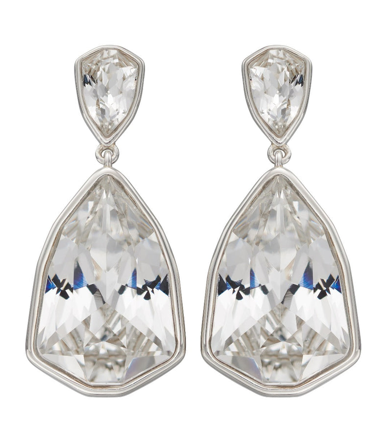 Beginnings Trilliant Shape Crystal Drop Earrings