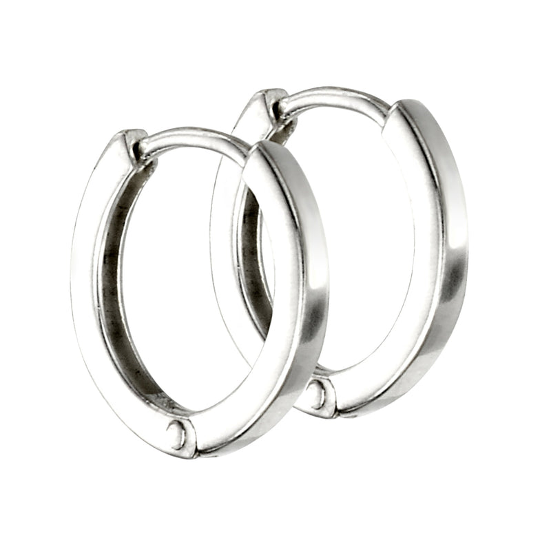Beginnings Mini Flat Profile Hoop Earrings