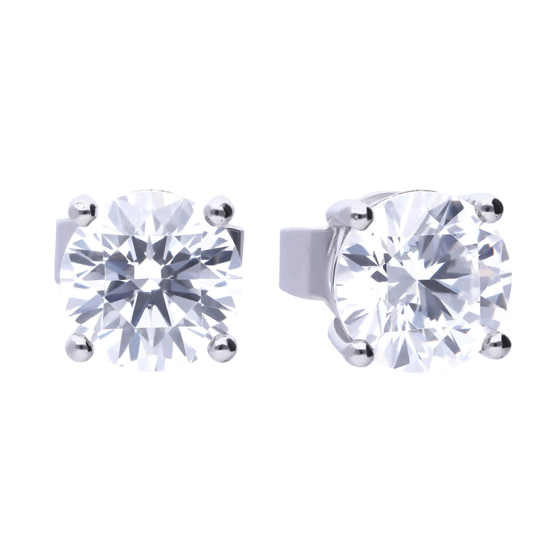 Diamonfire Four Claw Carat Stud Earrings