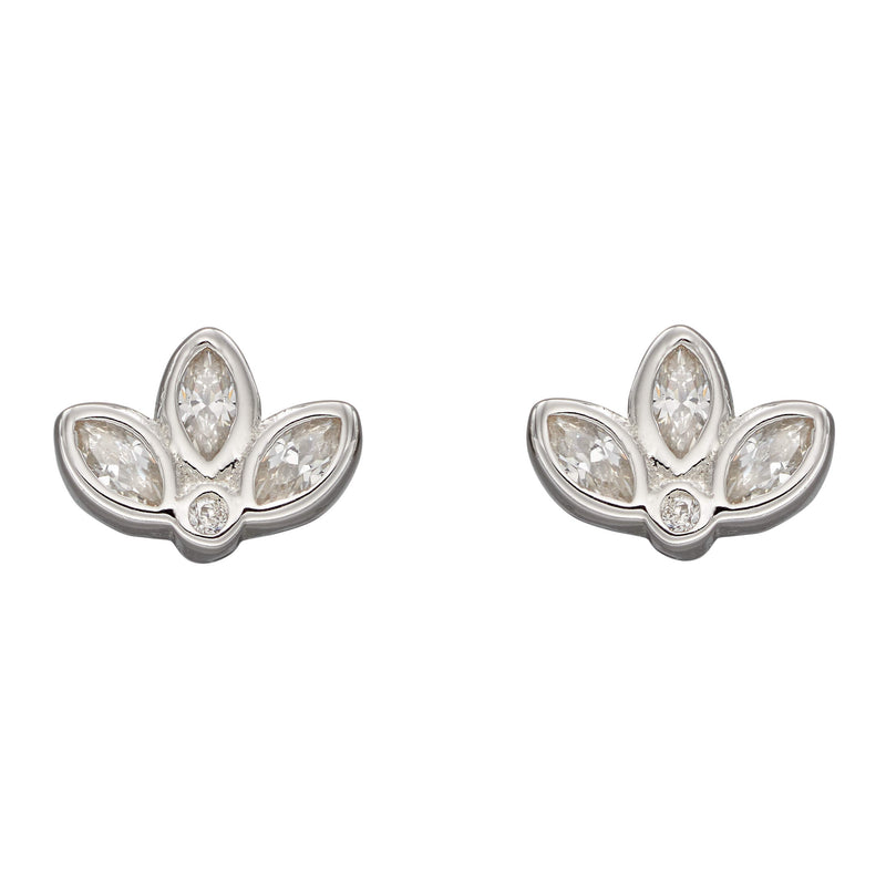 Beginnings Lotus Flower Stud Earrings