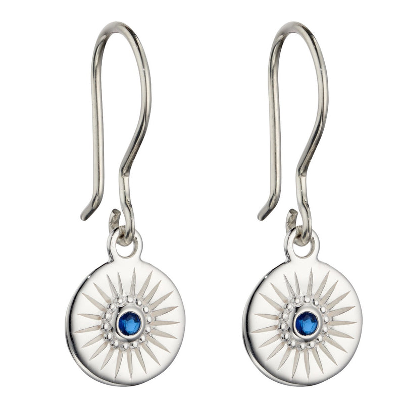 Beginnings Diamond Cut Disc Drop Earrings
