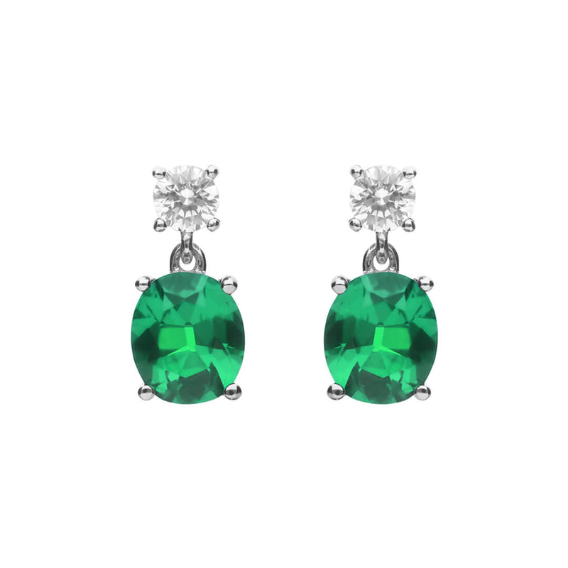 Diamonfire Oval Drop Earrings