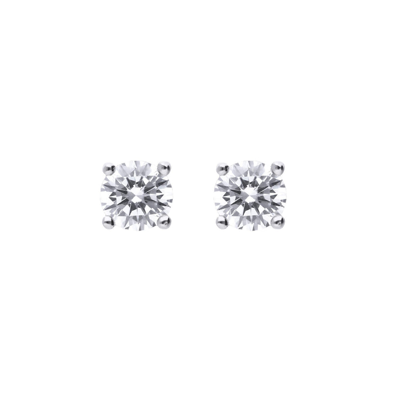 Diamonfire Four Claw Carat Stud Earrings