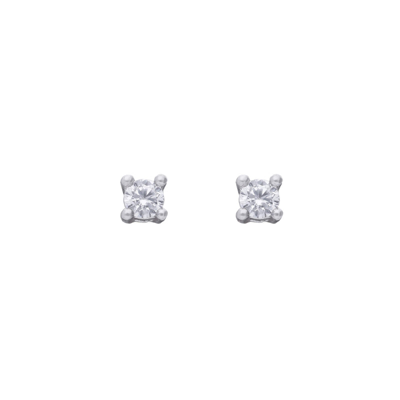 Diamonfire Four Claw Solitaire Stud Earrings