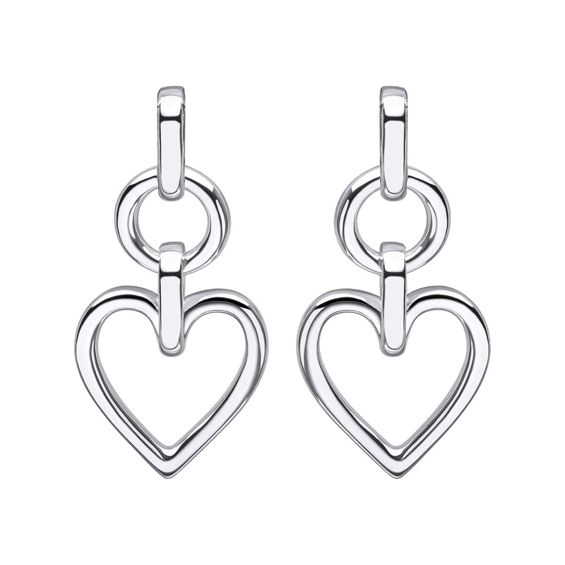 Beginnings Open Heart Drop Earrings