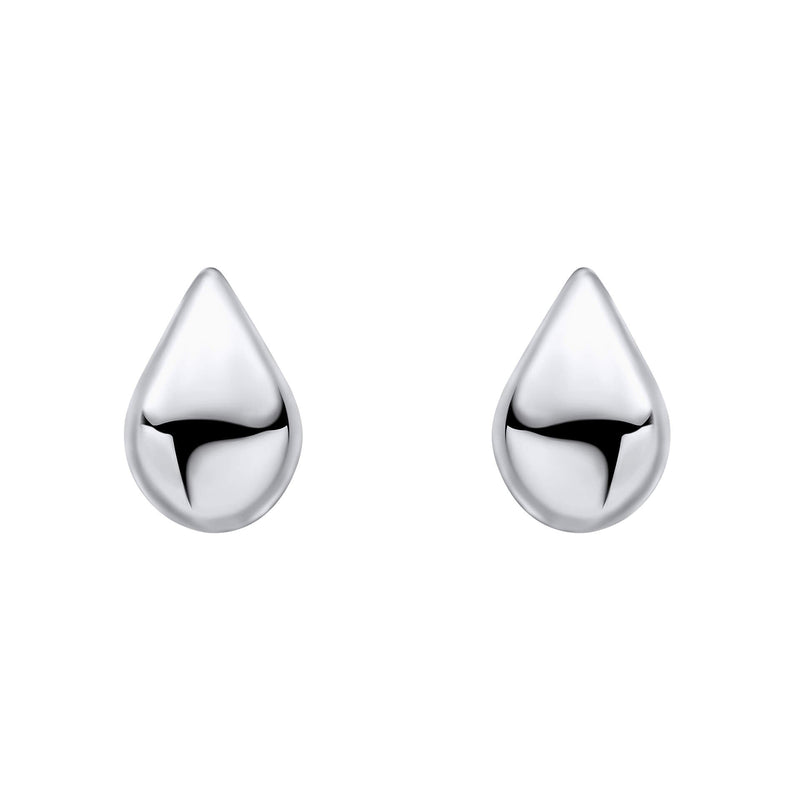 Beginnings Highly Polished Droplet Stud Earrings