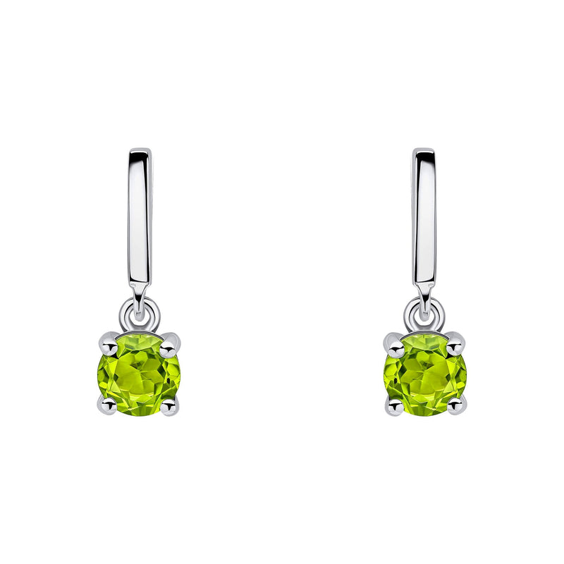 Beginnings Round Semi Precious Drop Stud Earrings
