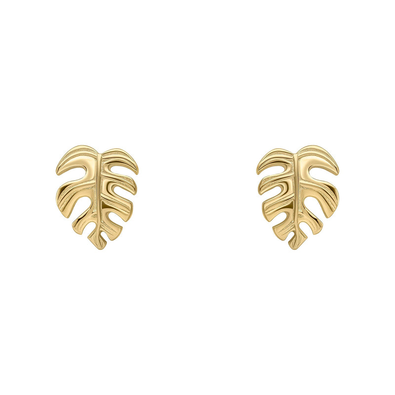 Beginnings Monstera Leaf Stud Earrings