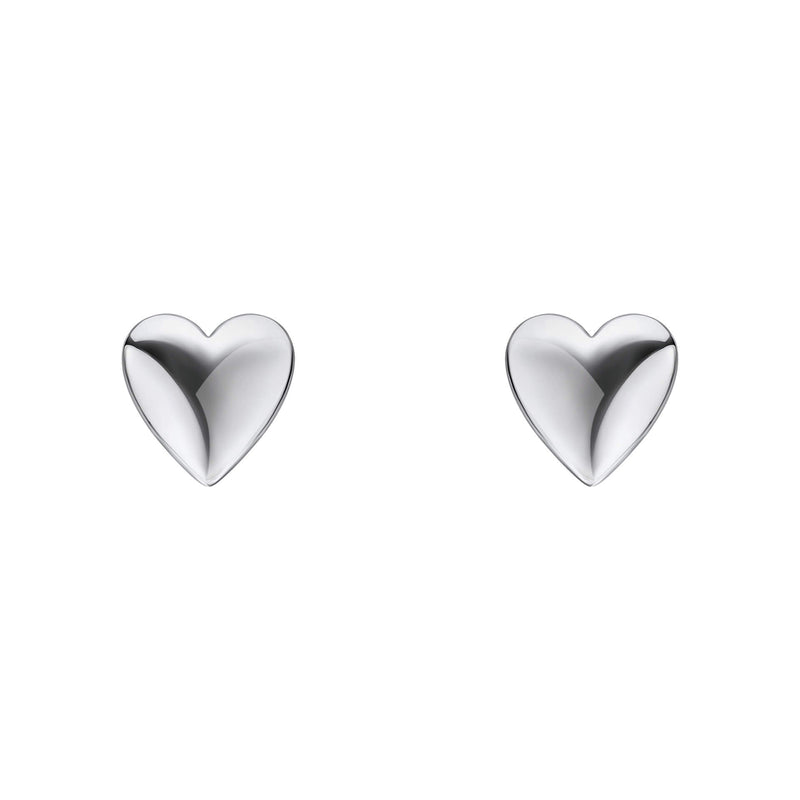 Beginnings Polished Heart Stud Earrings