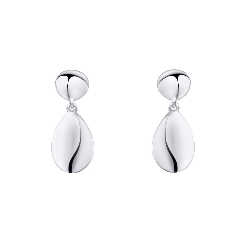 Beginnings Organic Pebble Double Drop Earrings