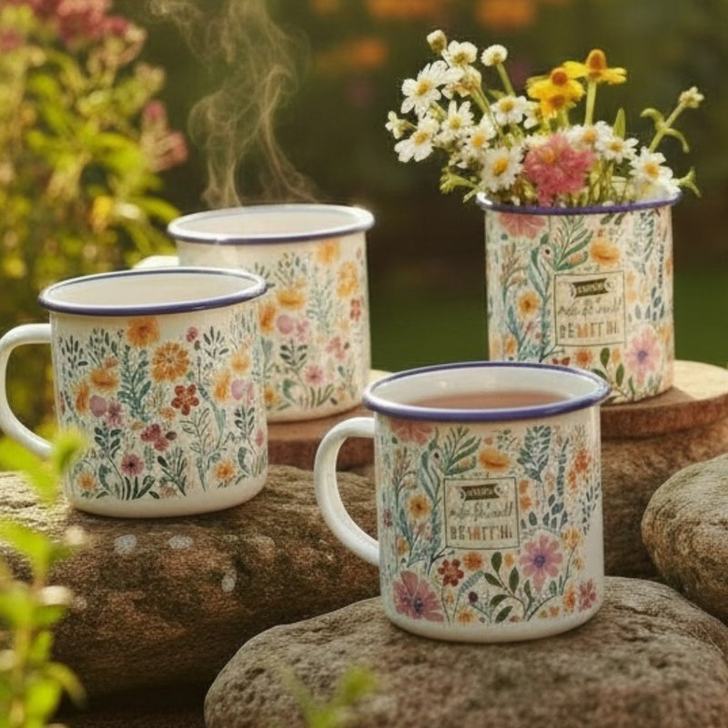 Friends Make The World Beautiful Tin Mug