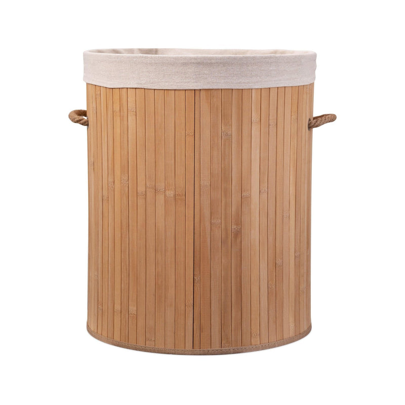 Eco Bath London Bamboo Laundry Basket with Lid and Removable Lining