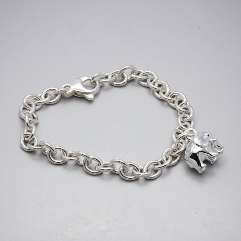 Elephant Silver Charm