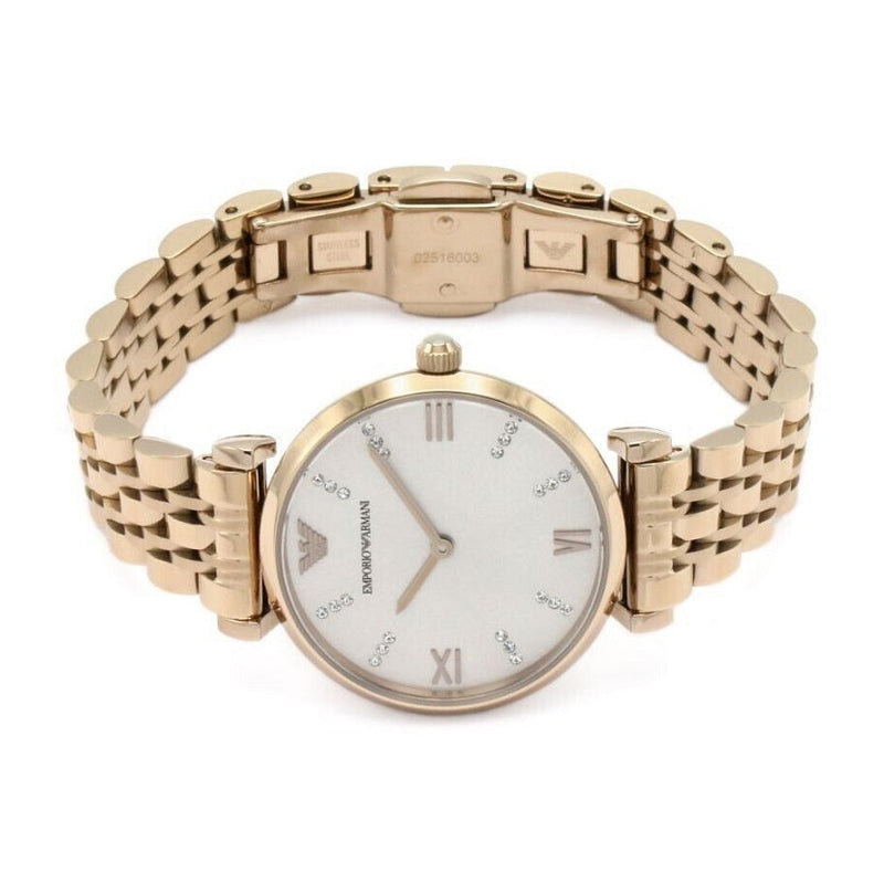 Emporio Armani AR11059 Gianni T-Bar Rose Gold Watch