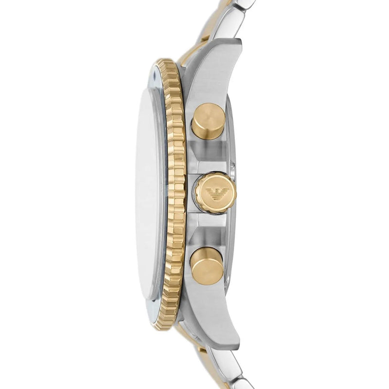 Emporio Armani AR11362 Diver Men's Two-Tone Gold Watch