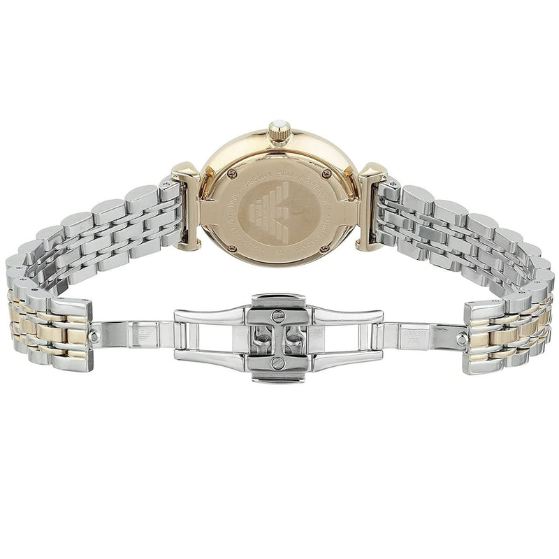 Emporio Armani AR1683 Gianni T-Bar Women's Two-Tone Watch