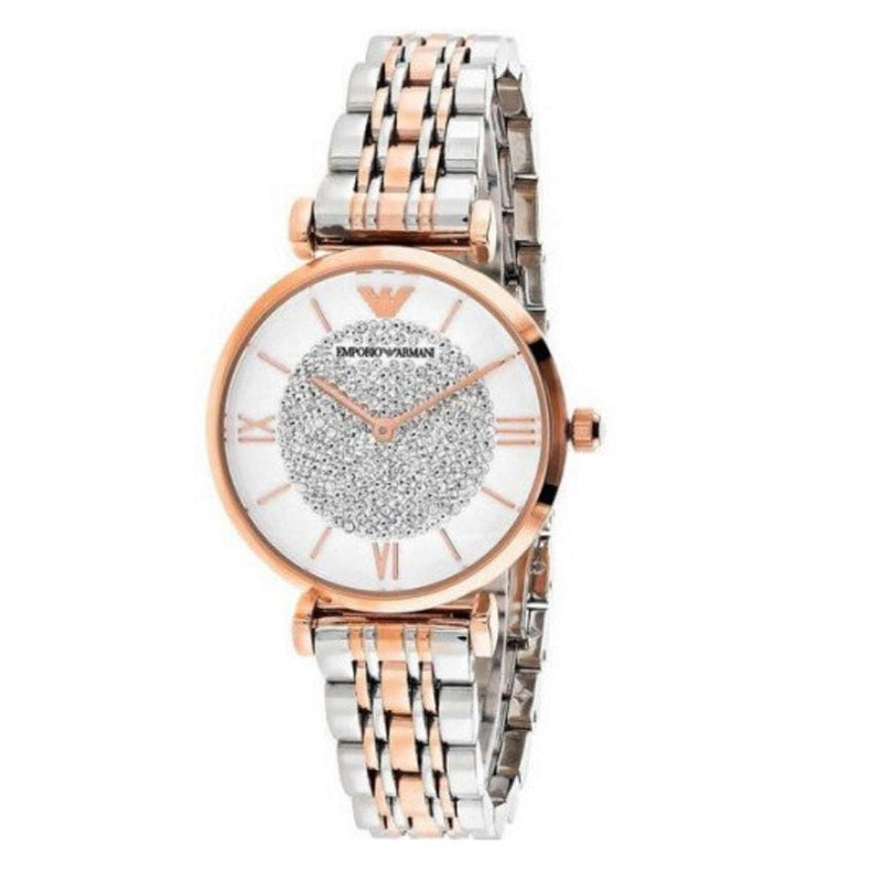 Emporio Armani AR1926 Gianni T-Bar Women's Two-Tone Watch