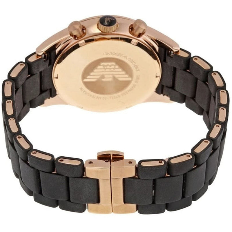 Emporio Armani AR5905 Sportivo Men's Black & Rose Gold Watch