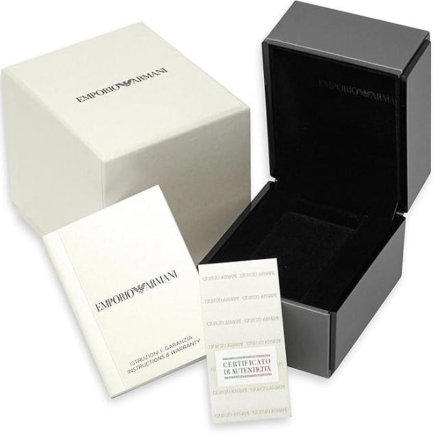 Emporio Armani AR2457 Renato Men's Silver & Black Watch