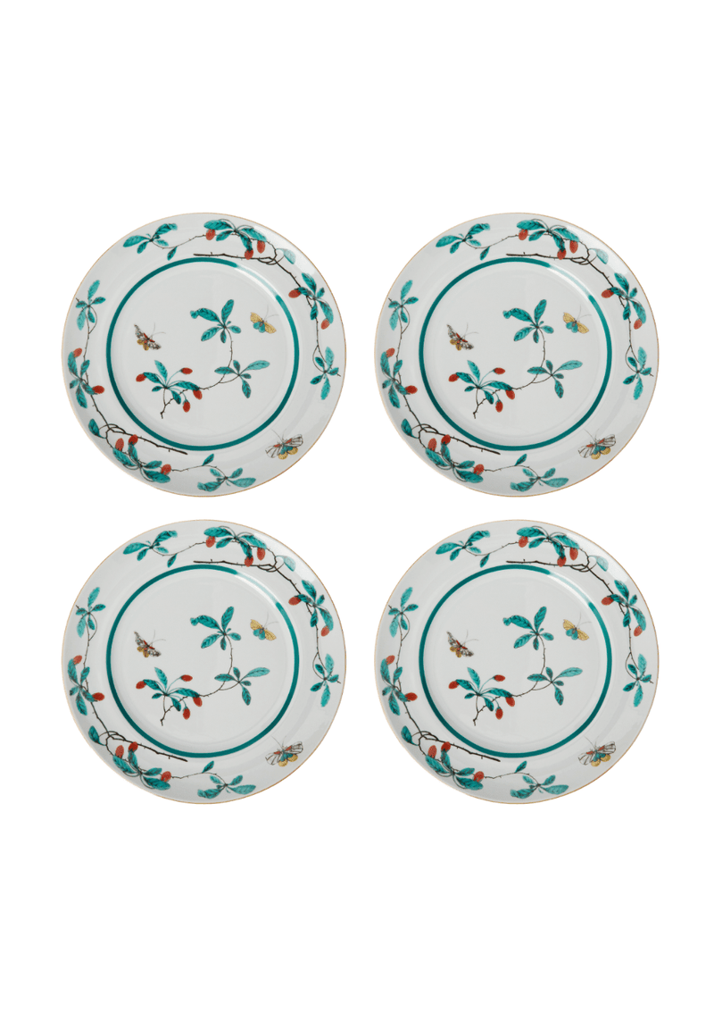 Famille Verte Dessert Plates - Set of 4