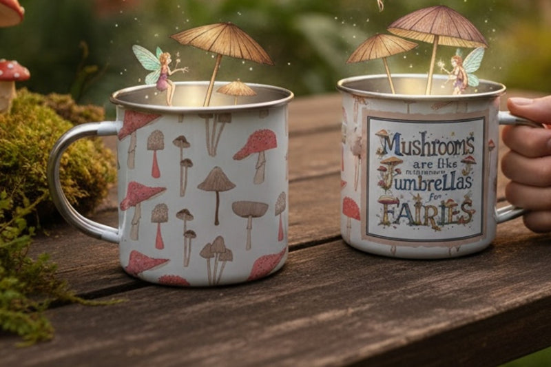 Mushrooms Are Like Umbrellas For Fairies Tin Mug