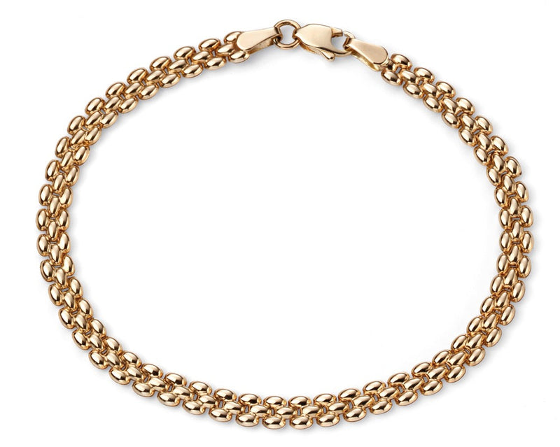 Elements Gold Watch Strap Style Bracelet