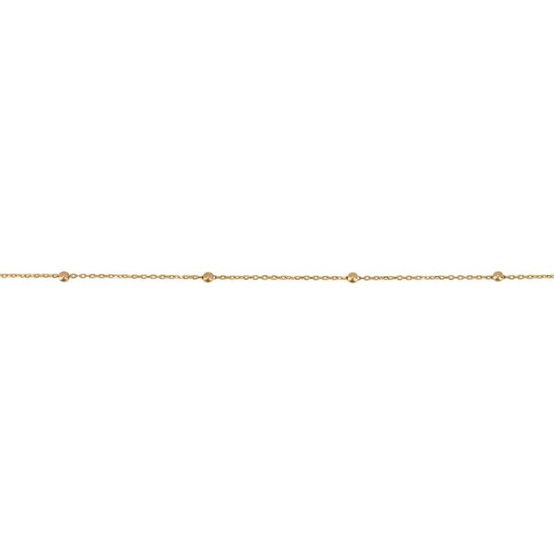 Elements Gold Fine Ball Station Bracelet