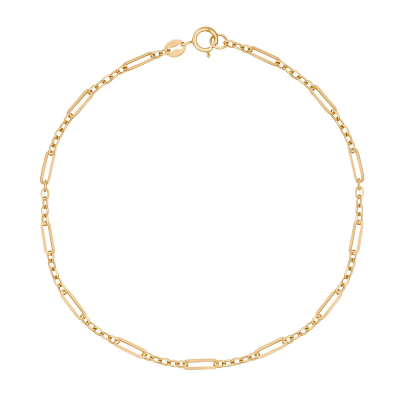 Elements Gold Mixed Length Link Bracelet