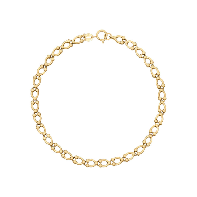 Elements Gold Oval Link Bracelet