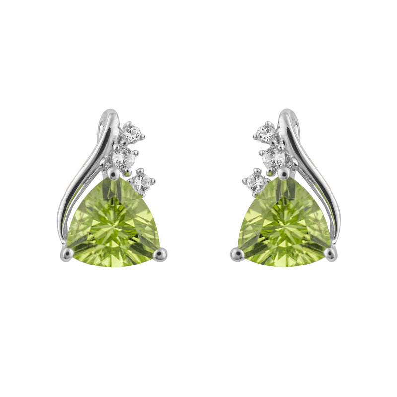 Elements Gold Trillion Semi-Precious Stud Earrings