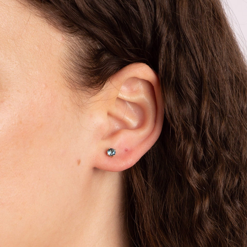 Elements Gold Birthstone Stud Earrings