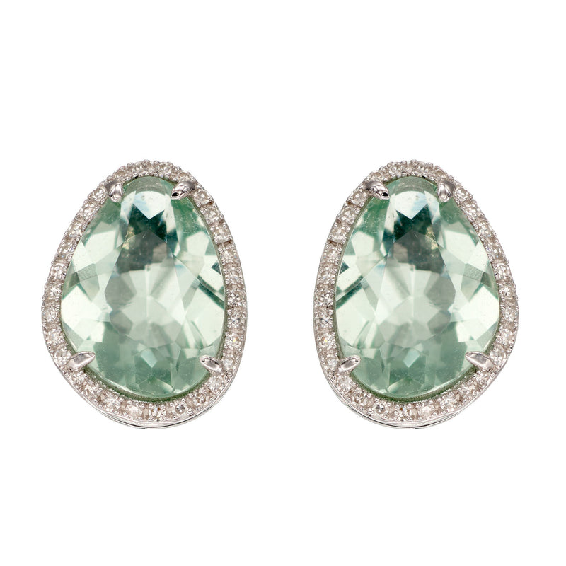 Elements Gold Irregular Shaped Semi-Precious Stone Stud Earrings