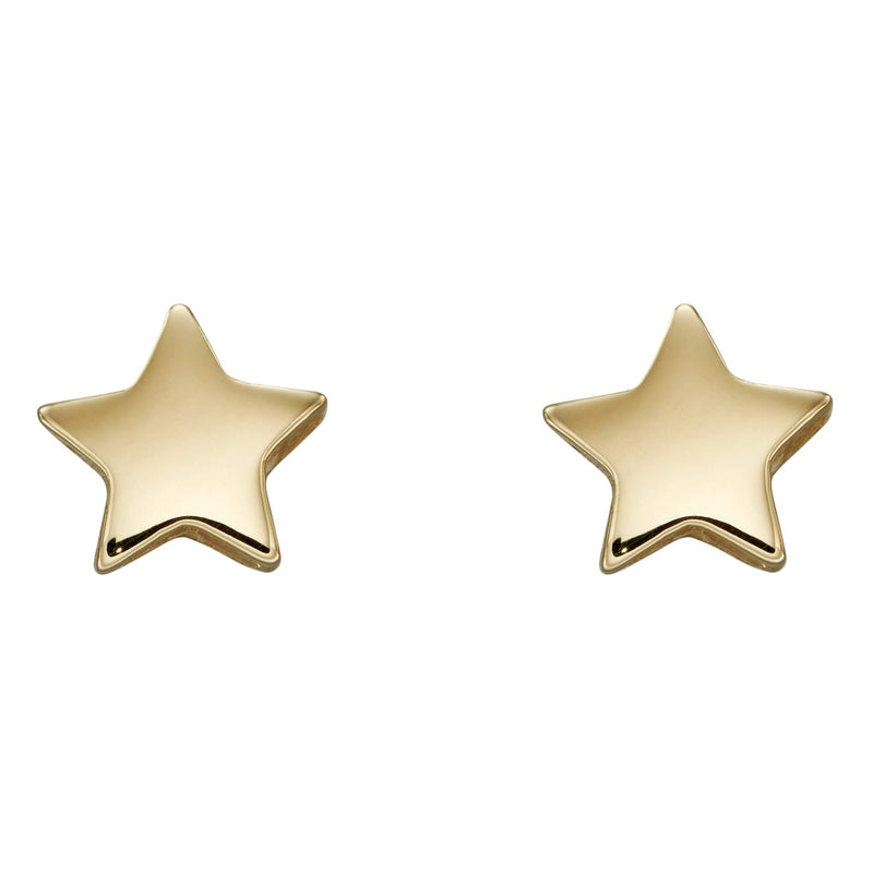 Elements Gold Small Star Stud Earrings