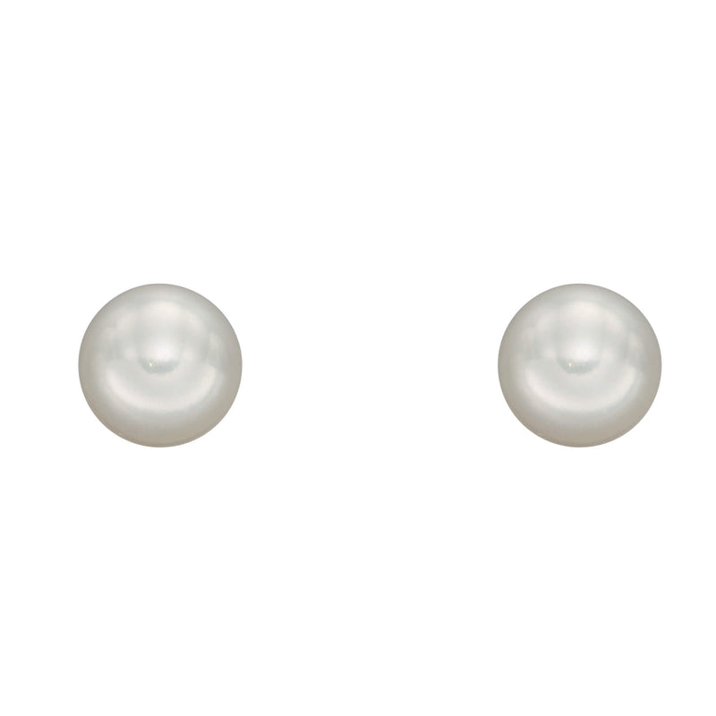 Elements Gold Pearl Stud Earrings
