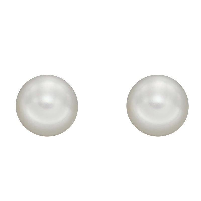 Elements Gold Pearl Stud Earrings