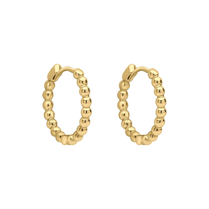 Elements Gold Ball Hoop Earrings