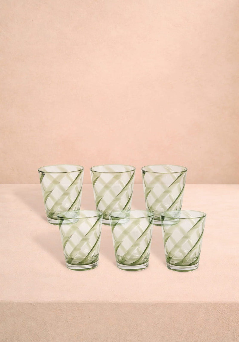 Poolside Gossip - Green Acrylic Tumbler x 6