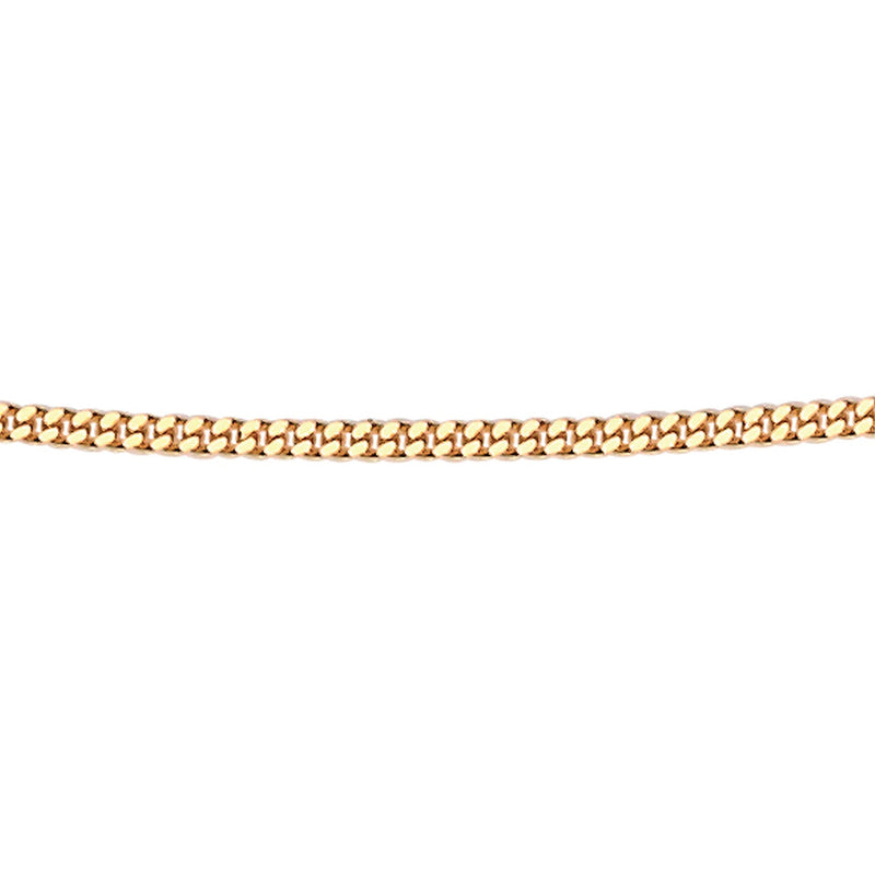 Elements Gold 1mm Diamond Cut Curb Chain 46cm