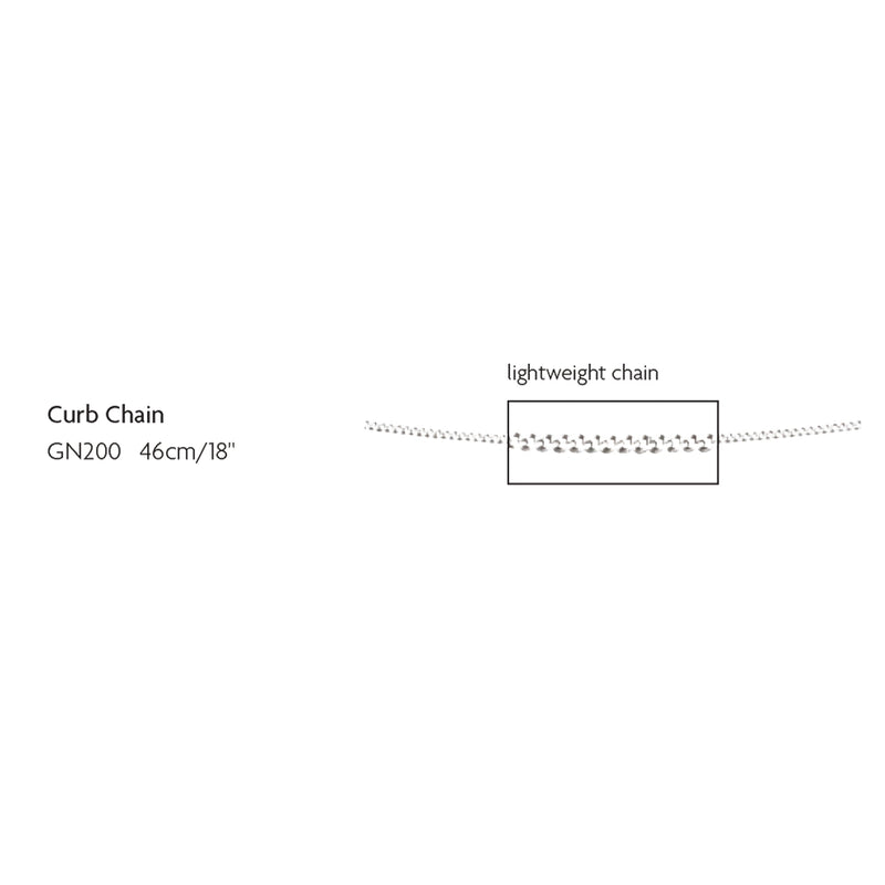 Elements Gold 0.6mm Curb Chain 46cm