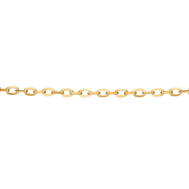 Elements Gold 0.8mm Cut Trace Chain 45cm