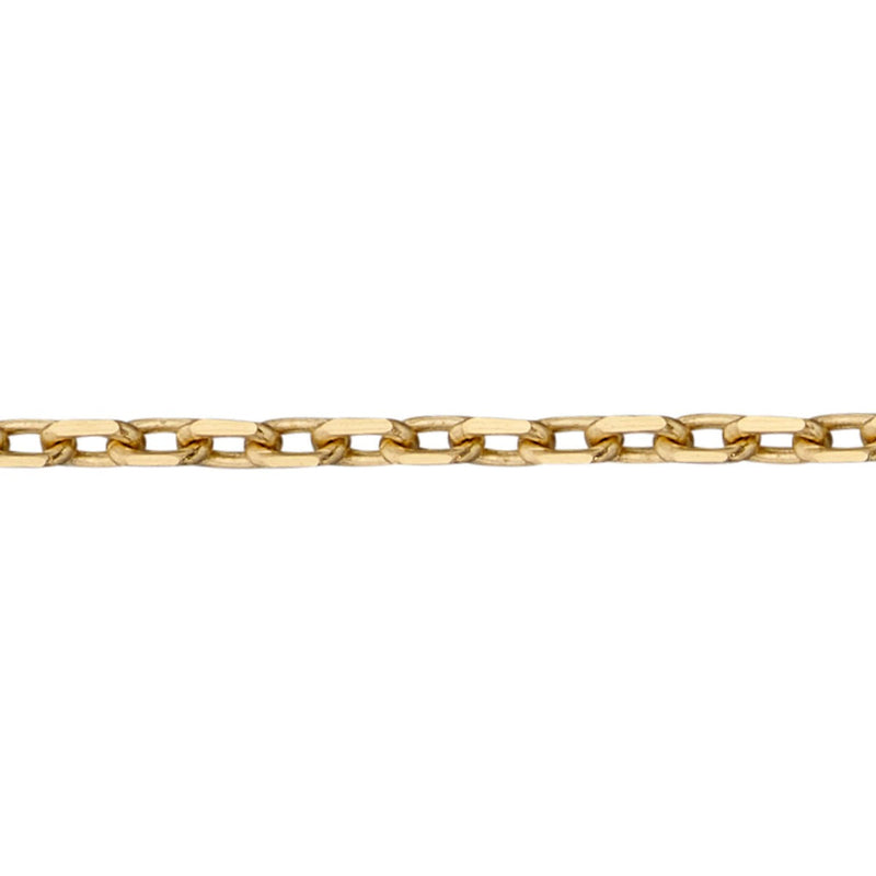 Elements Gold 0.7mm Diamond Cut Trace Chain 56cm-61cm