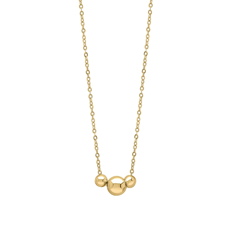 Elements Gold Trilogy Ball Chain Necklace