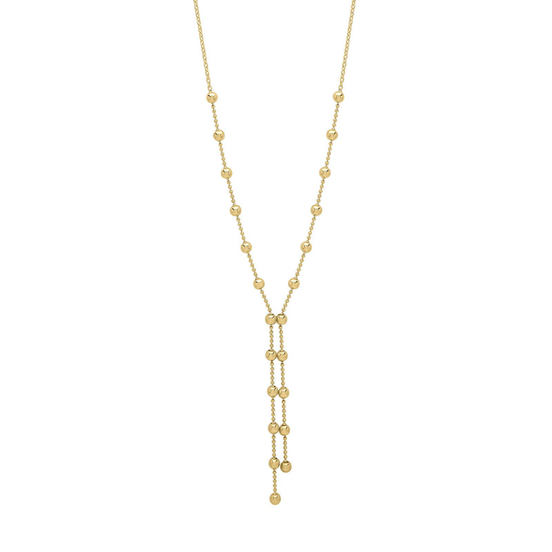 Elements Gold Ball Chain Lariat Necklace