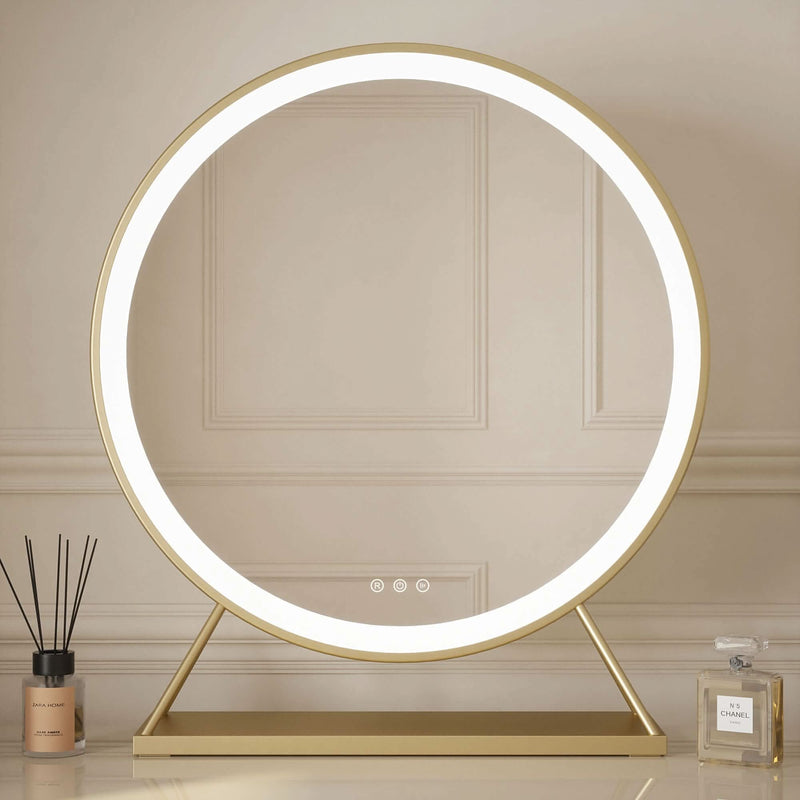 Pre Order End June Anne Round Hollywood Mirror Gold 60x67CM