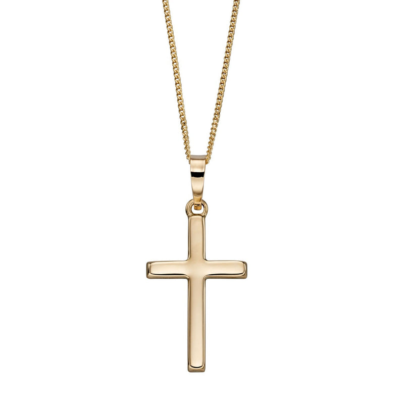 Elements Gold Medium Cross Pendant