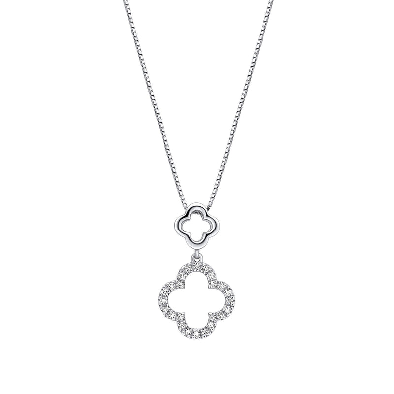 Elements Gold Diamond Quatrefoil Pendant