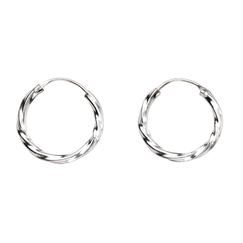 Beginnings Small Twisted Hoop Earrings